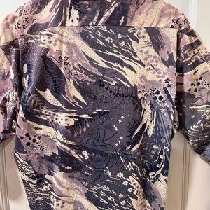 1970s DISCO Men’s shirt VINTAGE Medium, long sleeve, long collar  SPLASH